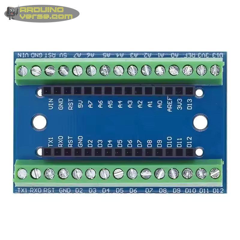 Arduino Nano breakout screw terminal board shield