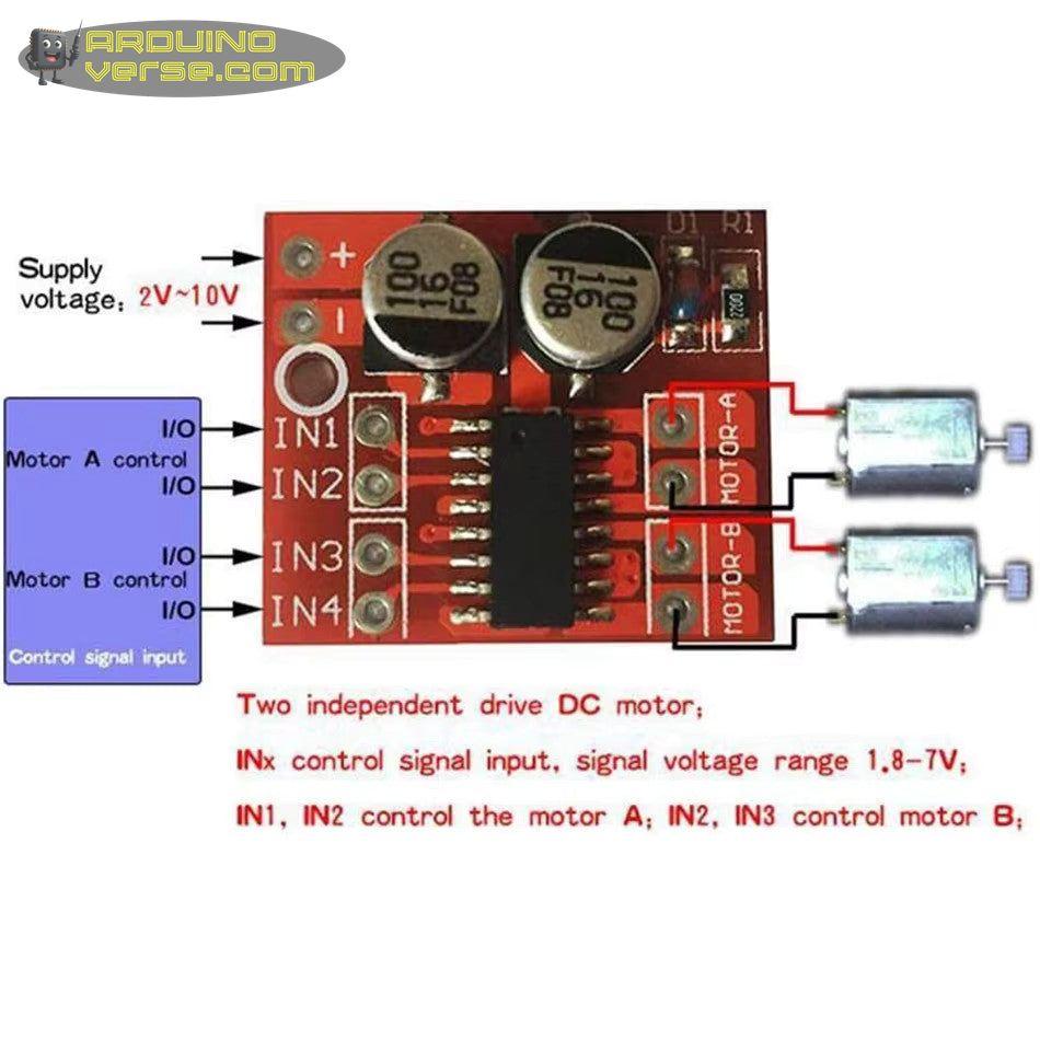 L298N DC motor or Stepper motor driver module
