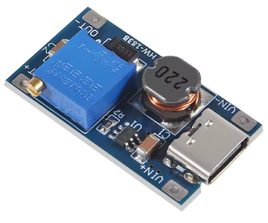 USB-C step up converter MT3608 5-28VDC 2A DC-DC Boost converter