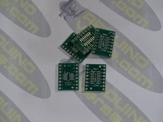 Surface Mount prototype board SO8 SO14, SO16, SO20, SO24, SO28