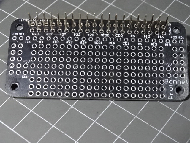 Raspberry Pi Zero W and W2 prototyping development HAT sheild