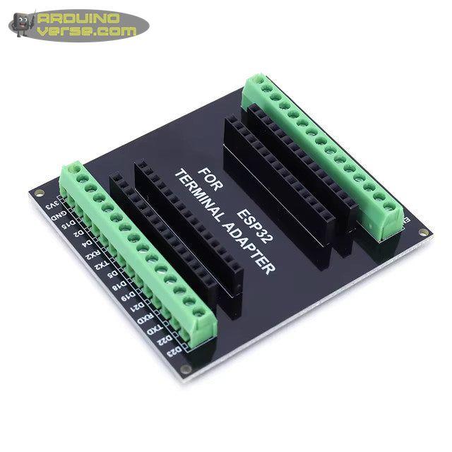 ESP32 breakout screw terminal board for 30 pin modules