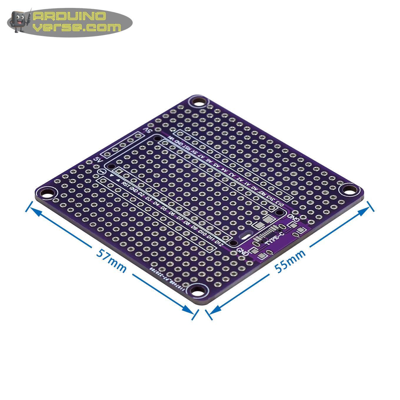 Arduino Nano breakout prototyping board