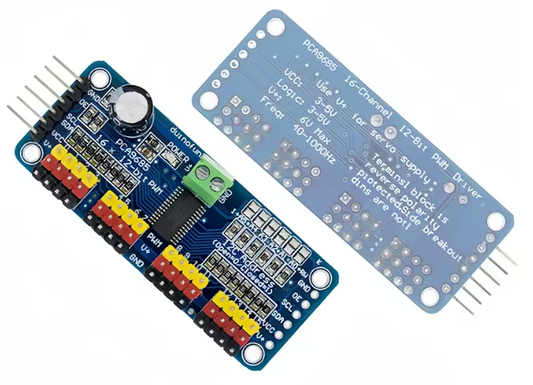 PCA9685PW 16 Channel 12-bit PWM/Servo Driver-I2C Interface for Raspberry Pi, Arduino ESP32 etc
