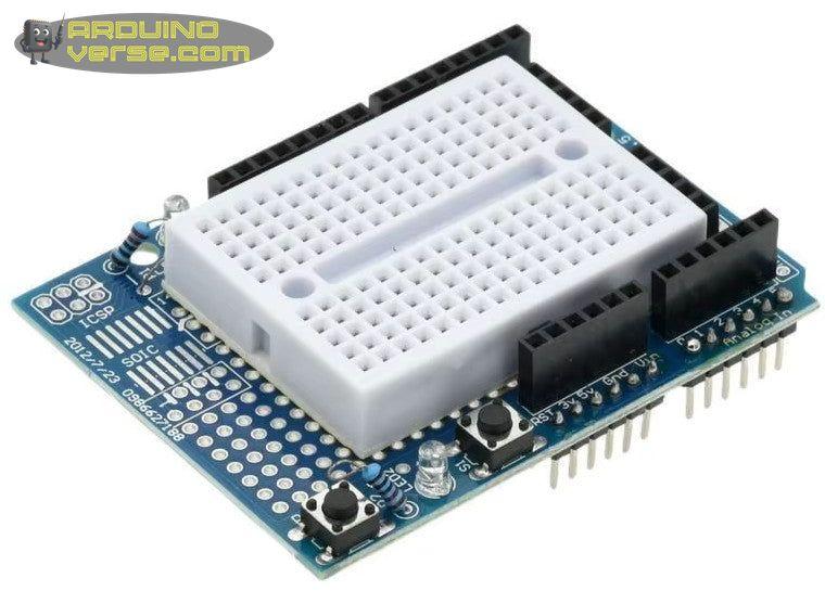 Arduino Uno prototype breadboard shield